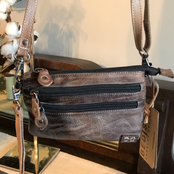 NWT Bed Stu Leather Viana Crossbody Belt Bag Wristlet Tonic Breeze MSRP $180 - Picture 6 of 16